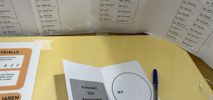 Finnish ballot - Voting in finland is easy as an immigrant
